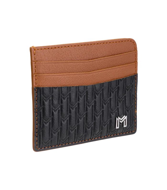 Camel Leather Black & Tan / Silver